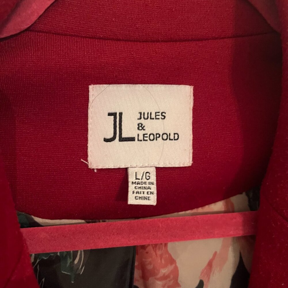 Red Blazer Jacket size L - Picture 4 of 6